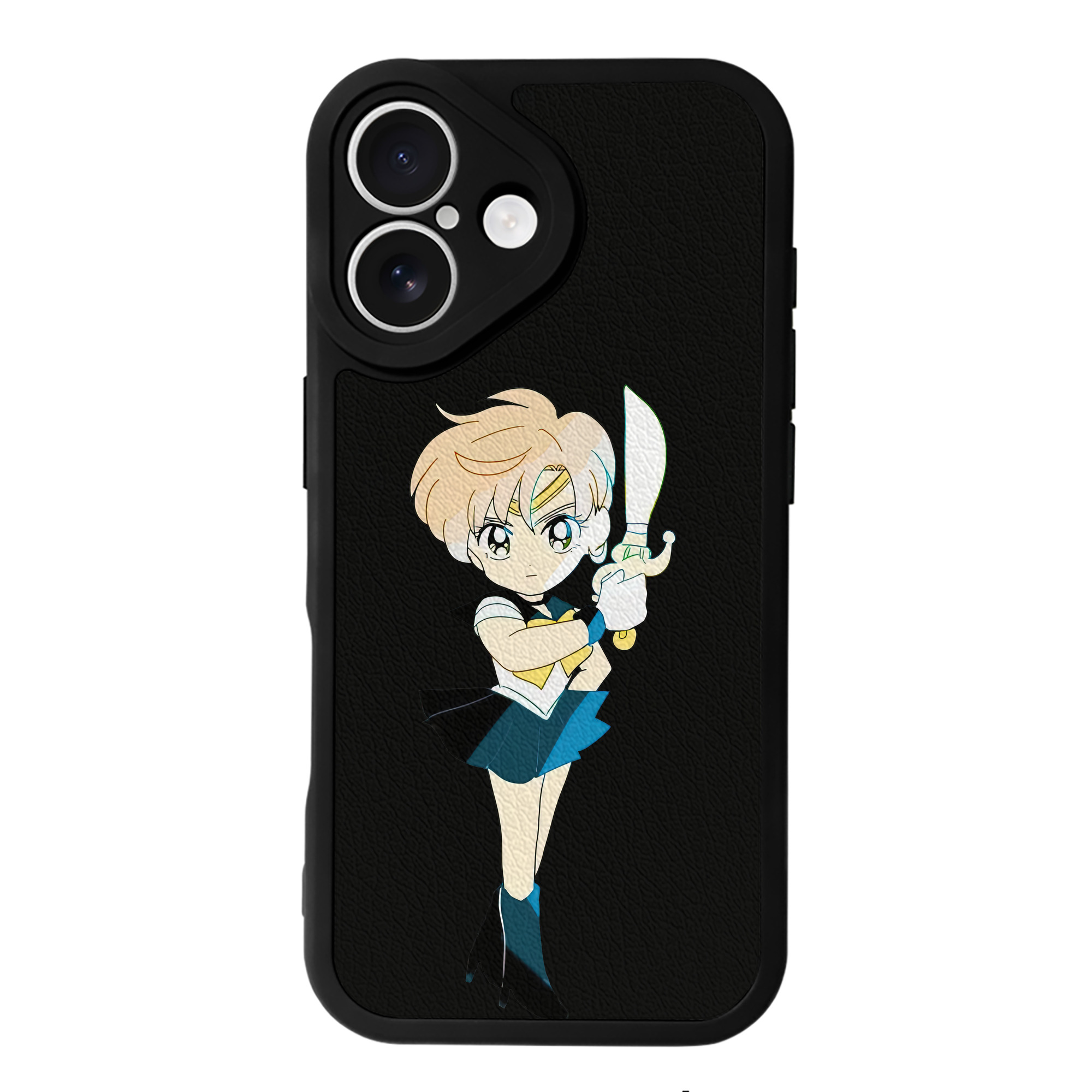（画像用） 美少女戦士セーラームーン 天王はるか Sailor Moon Tenoh Haruka 【iPhone 16シリーズ対応】シリコンスマホケース（レザー調） 材質：シリコン